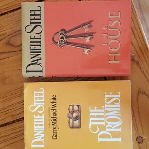 Lot of 2 DANIELLE STEEL BOOKS, THE HOUSE, THE PROMISE HARDBACK